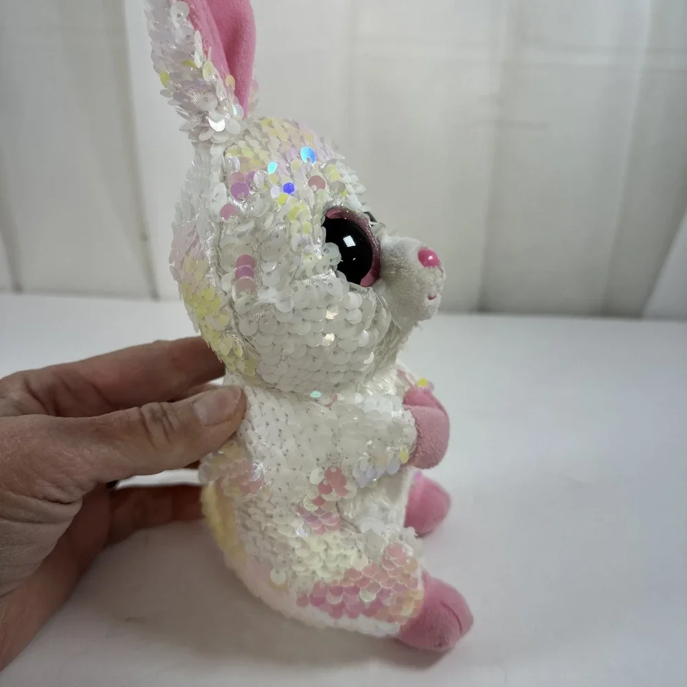 Ty Beanie Boos Bonnie Sequin Bunny Rabbit Flippables 7